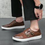 Zyden Genuine Leather Loafers