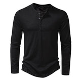 Enzo Cotton Henley Shirt