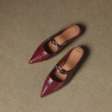 Alour Genuine Leather Mules