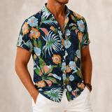 Retro Flower Casual Shirt