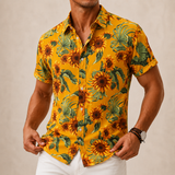 Retro Flower Casual Shirt