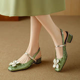 Camellia Slingback Pumps