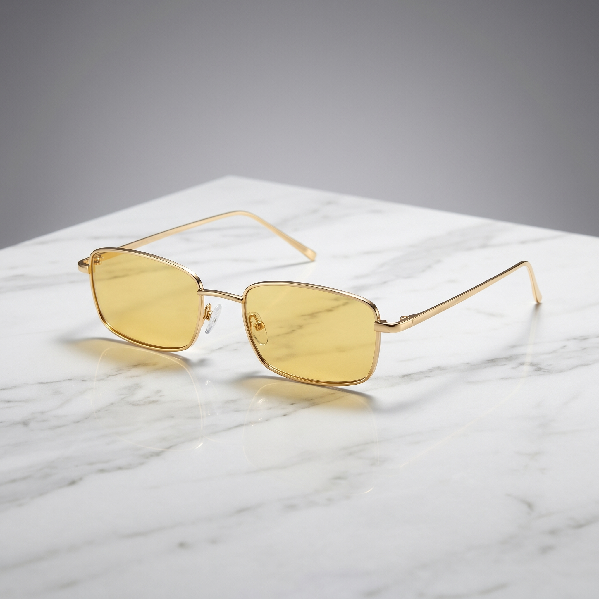 Rivona Rectangle Mirror Lens Sunglasses