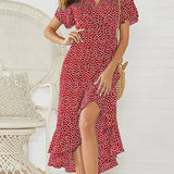 Valeria Floral V-Neck Maxi Dress