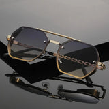 Monarch Gold-Accent UV400 Sunglasses