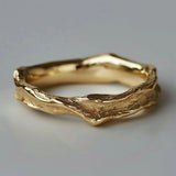 Aurelia Hammered Gold Ring