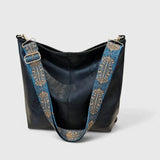 Capella Wide-Strap Shoulder Bag