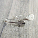 Celestia Sterling Silver Dandelion Drop Earrings