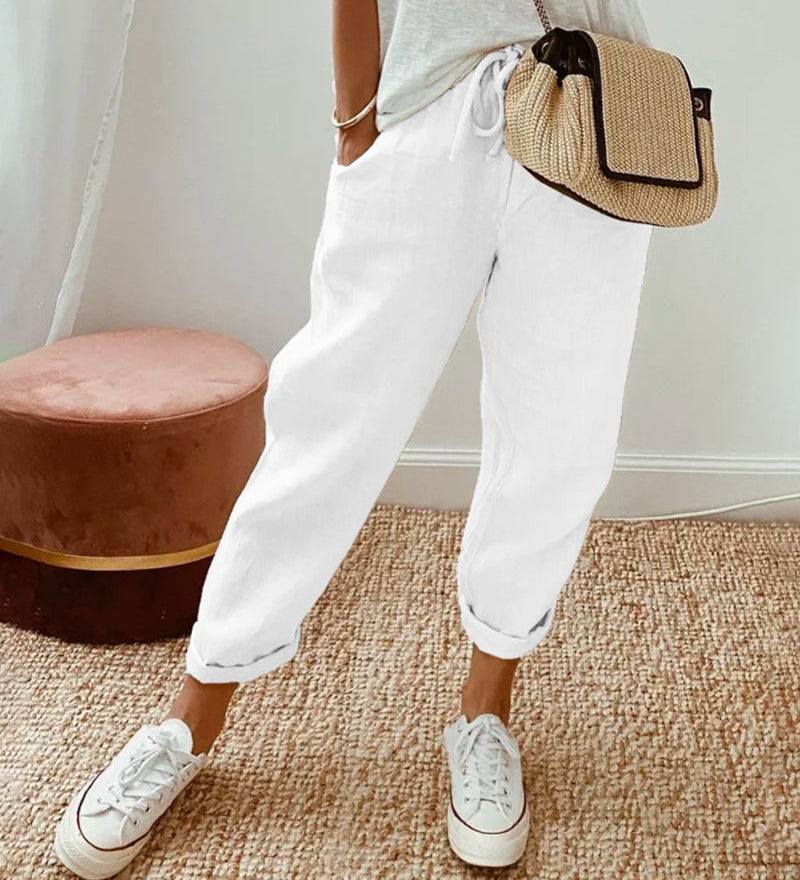 Marina High-Waist Wide-Leg Pants