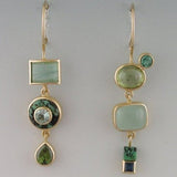 Emerald Vintage Drop Earrings
