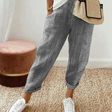 Sutton Striped Wide-Leg Pants