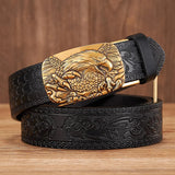 Harland Split Leather Western Buckle Belt