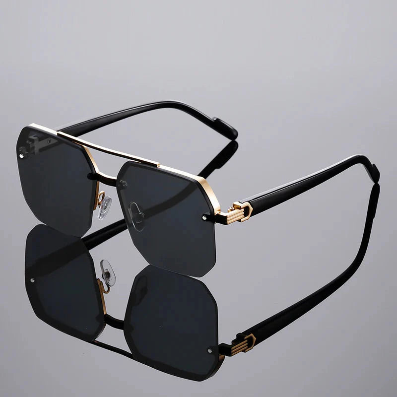 Nexus Rimless Geometric Sunglasses