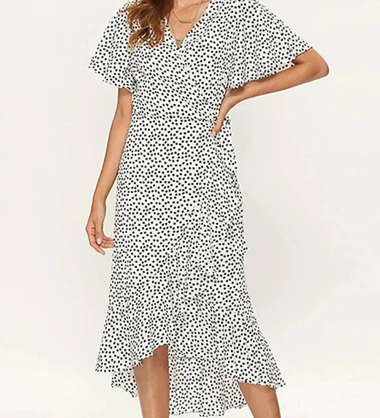 Valeria Floral V-Neck Maxi Dress