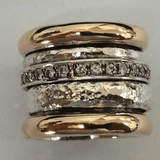 Solana Layered Thick Gold Ring