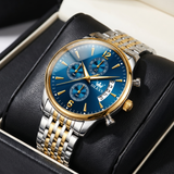 Caldwell Moon Phase Stainless Steel Watch