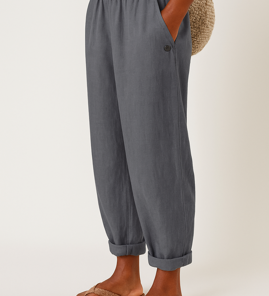 Halden Straight-Leg Pants With Side Pockets