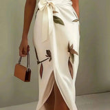 Callista Wrap Dress With Tie Belt