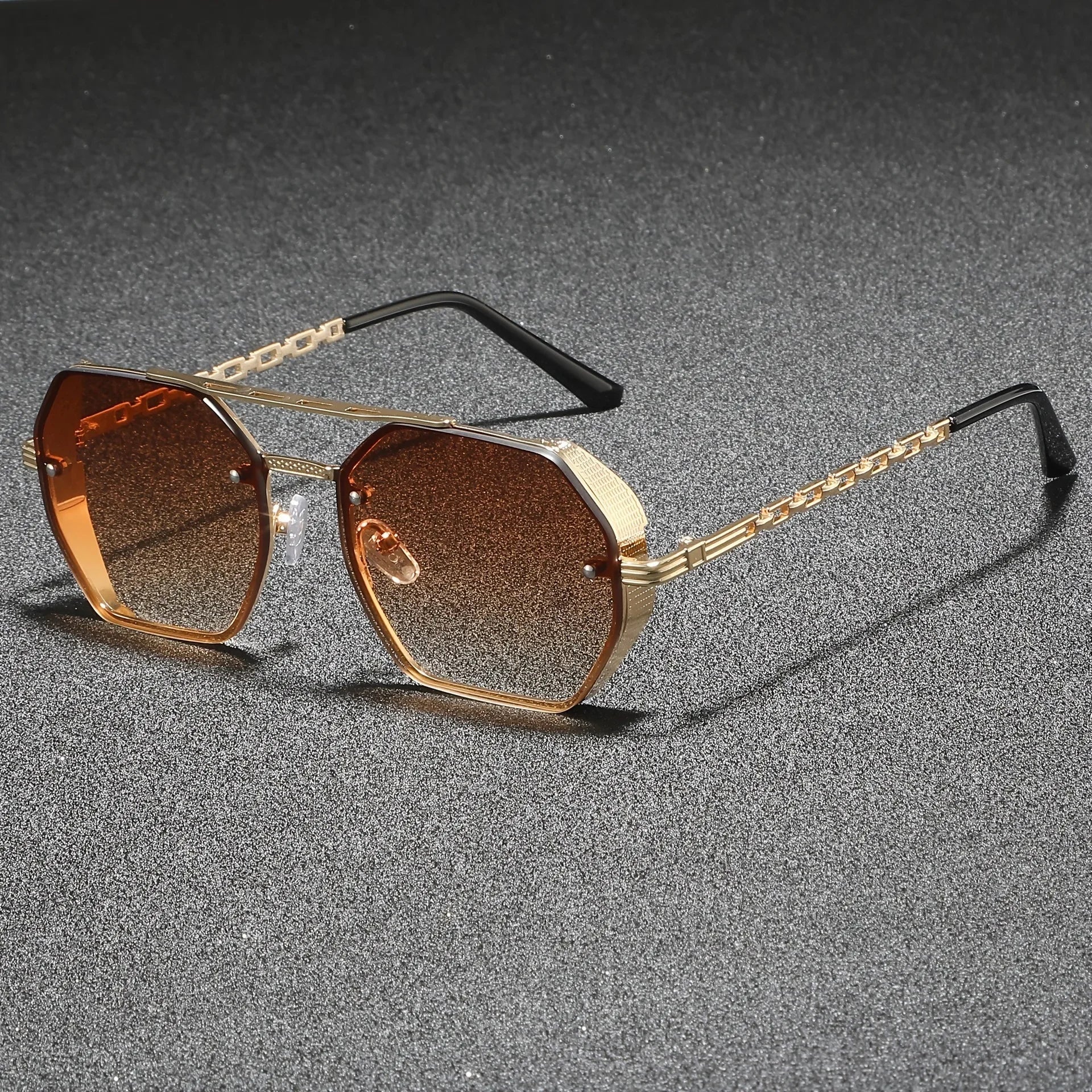 Marcello Hexagonal Metal Sunglasses