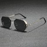 Renzo Hexagonal Metal Sunglasses