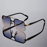 Nexus Rimless Geometric Sunglasses