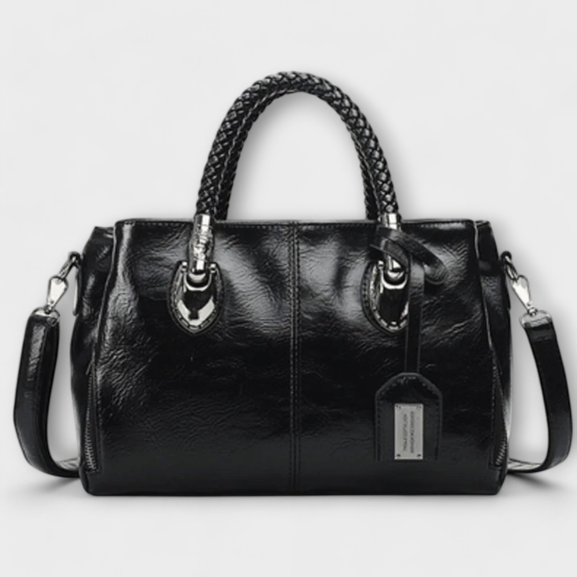 Marcella Braided Handle Handbag
