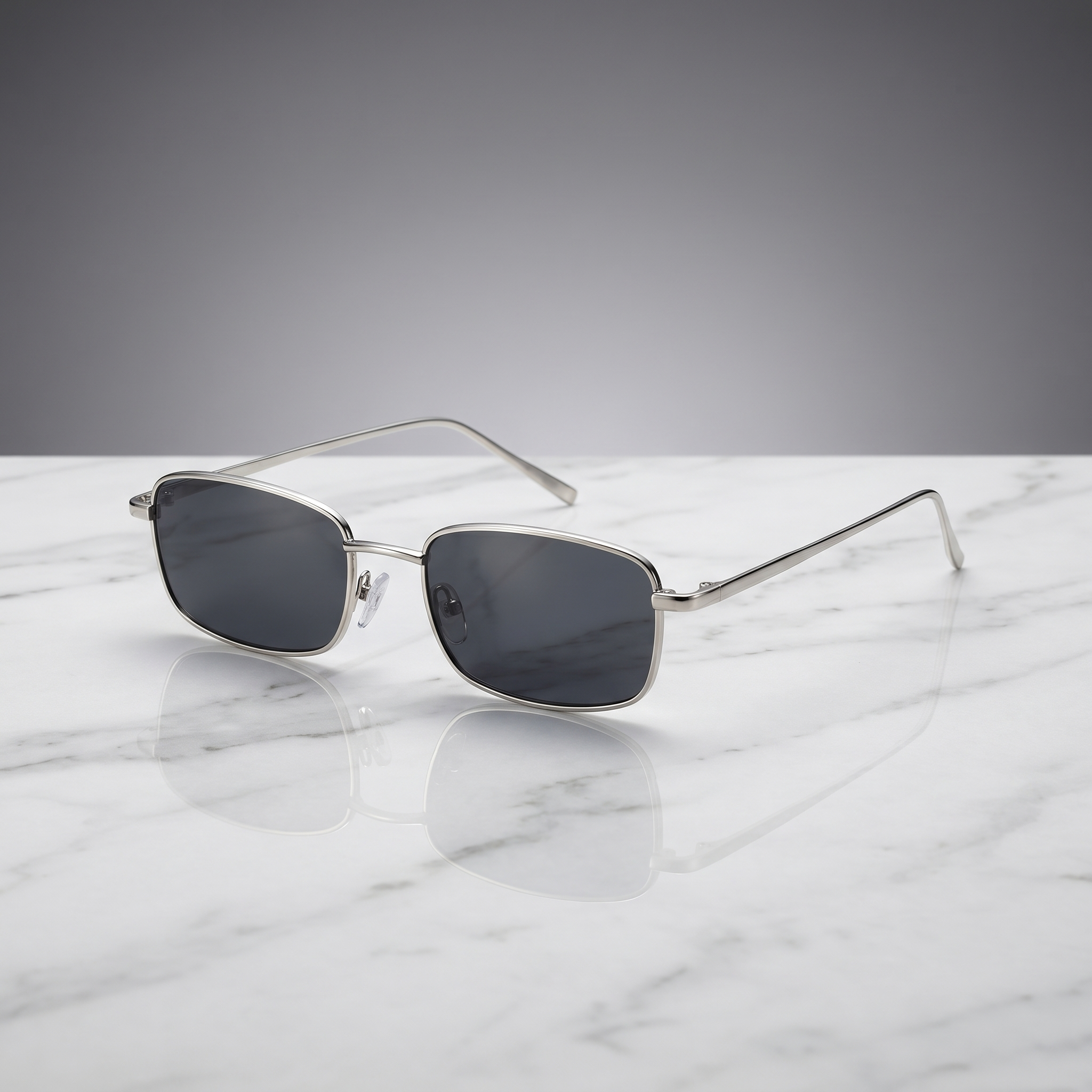 Rivona Rectangle Mirror Lens Sunglasses