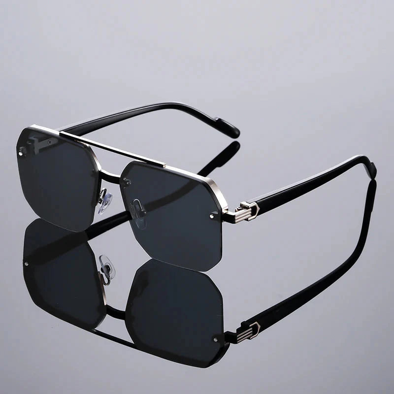 Nexus Rimless Geometric Sunglasses