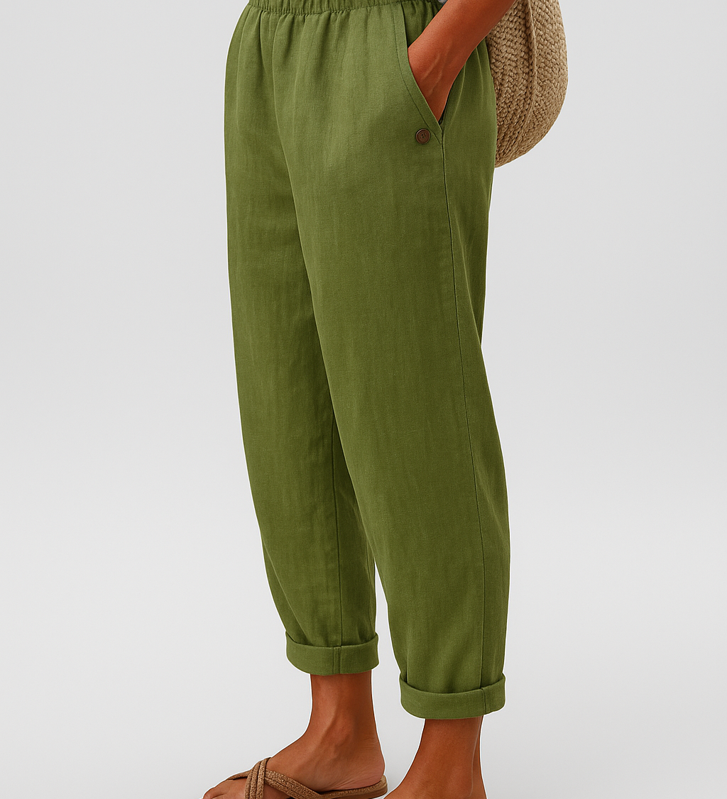 Halden Straight-Leg Pants With Side Pockets