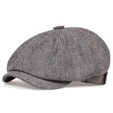 Harbor Eight-Panel Linen Cap