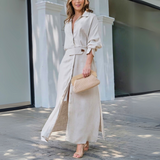 Celeste V-Neck Flowing Maxi Dress