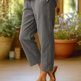 Solana Lightweight Straight-Leg Trousers