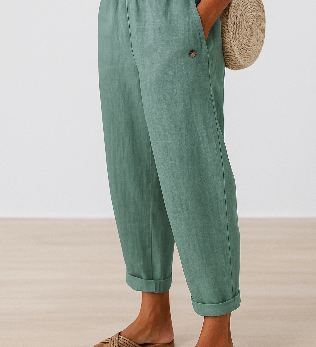 Halden Straight-Leg Pants With Side Pockets