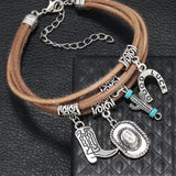 Fortuna Multi-Layered Cactus Charm Bracelet