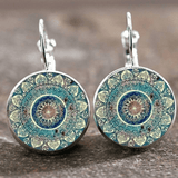 Savina Vintage Rounded Mandala Earrings
