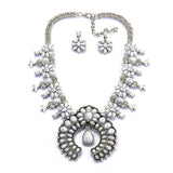 Celeste Turquoise Blossom Necklace Set