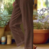 Solana Lightweight Straight-Leg Trousers