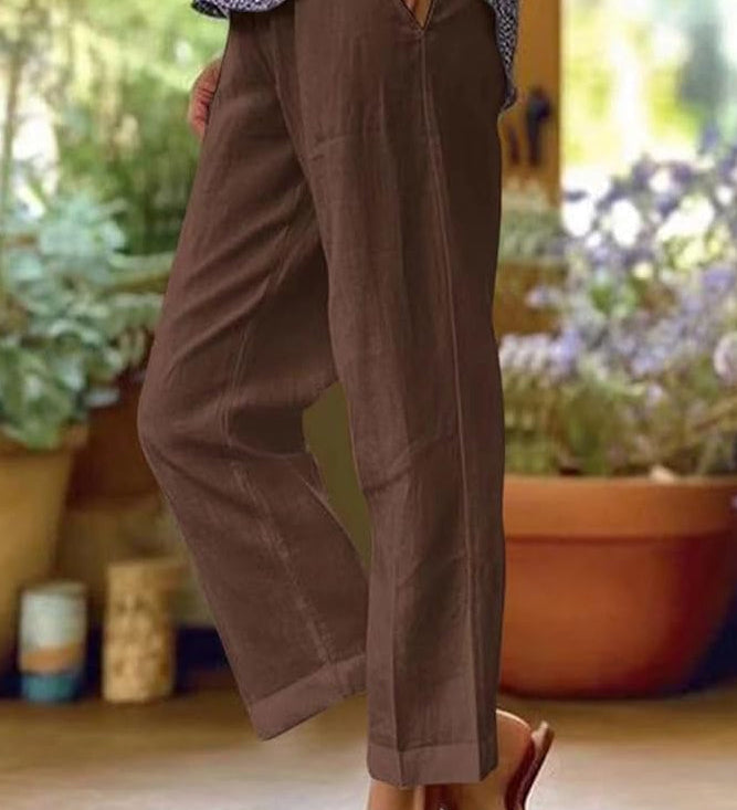 Solana Lightweight Straight-Leg Trousers