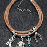 Fortuna Multi-Layered Cactus Charm Bracelet