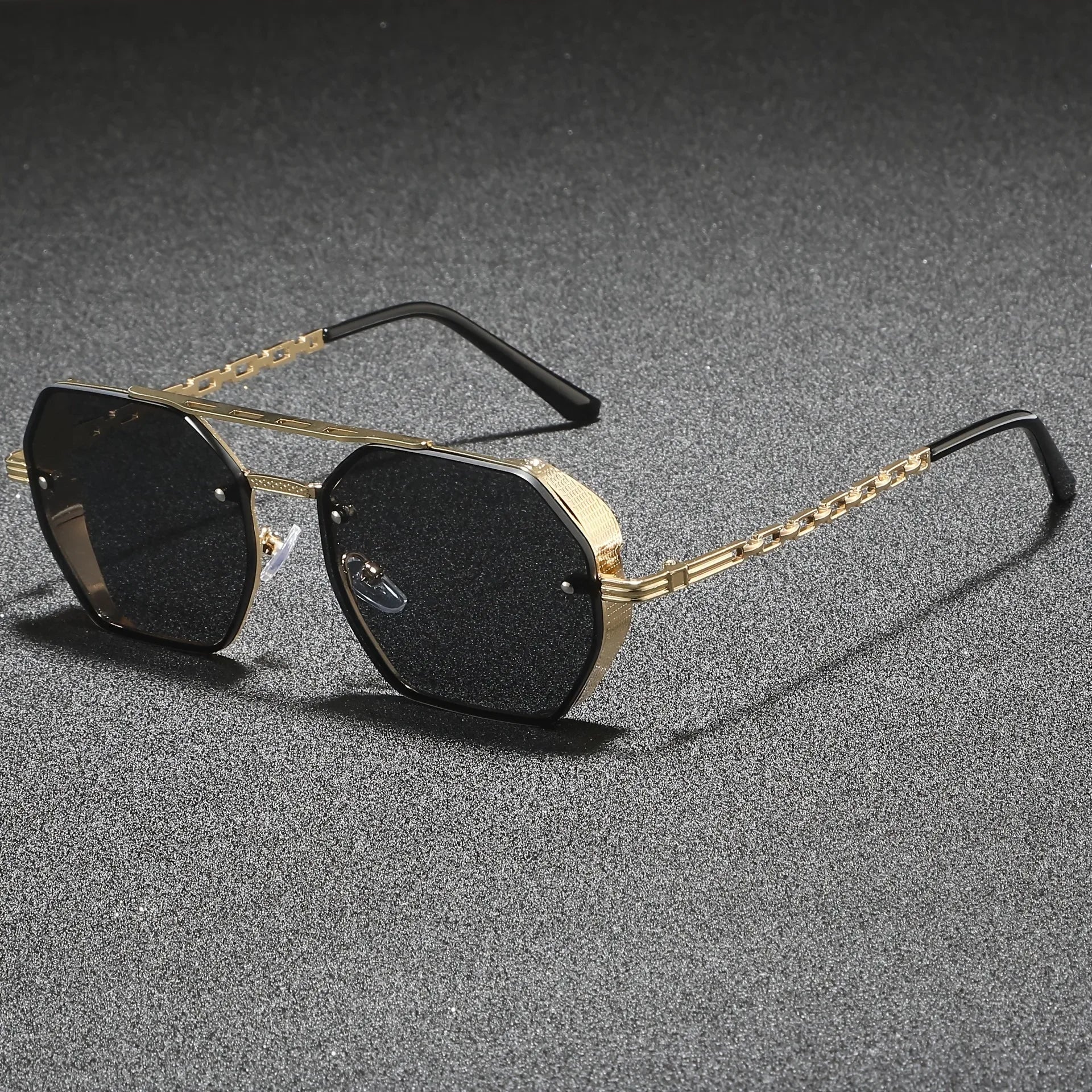 Marcello Hexagonal Metal Sunglasses