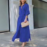 Celeste V-Neck Flowing Maxi Dress