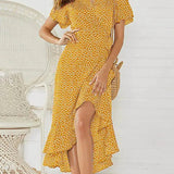 Valeria Floral V-Neck Maxi Dress