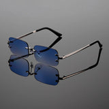 Modena Rimless Rectangular Sunglasses