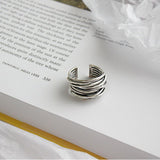 Aurelia Sterling Silver Adjustable Layered Ring