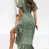 Valeria Floral V-Neck Maxi Dress