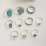 Silverton 10-Piece Western Ring Set
