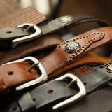 Ranchland Leather Cowskin Belt