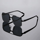 Nexus Rimless Geometric Sunglasses
