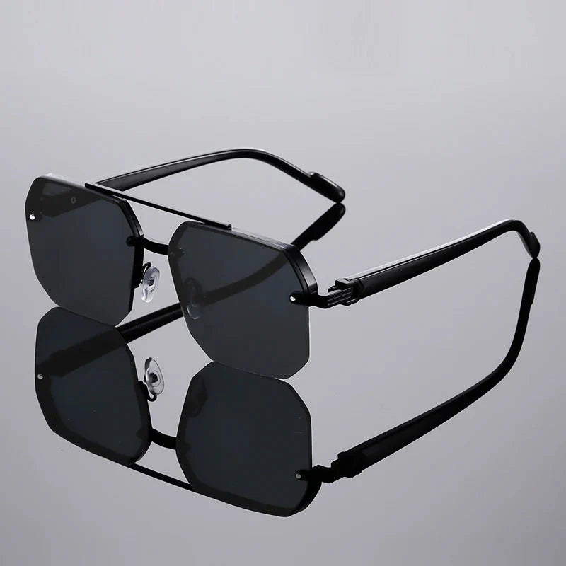 Nexus Rimless Geometric Sunglasses