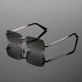 Modena Rimless Rectangular Sunglasses